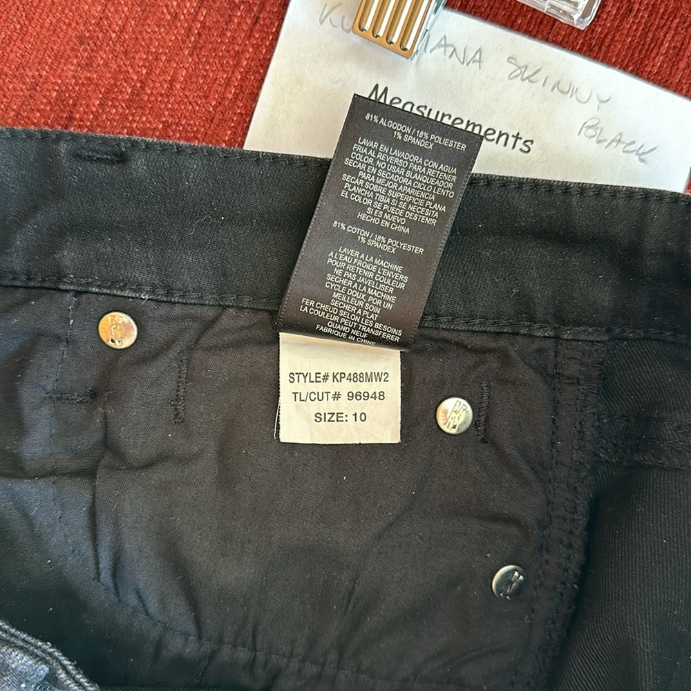 Kut from the Kloth Diana Skinny Black Jeans Pants 10 - Picture 6 of 6